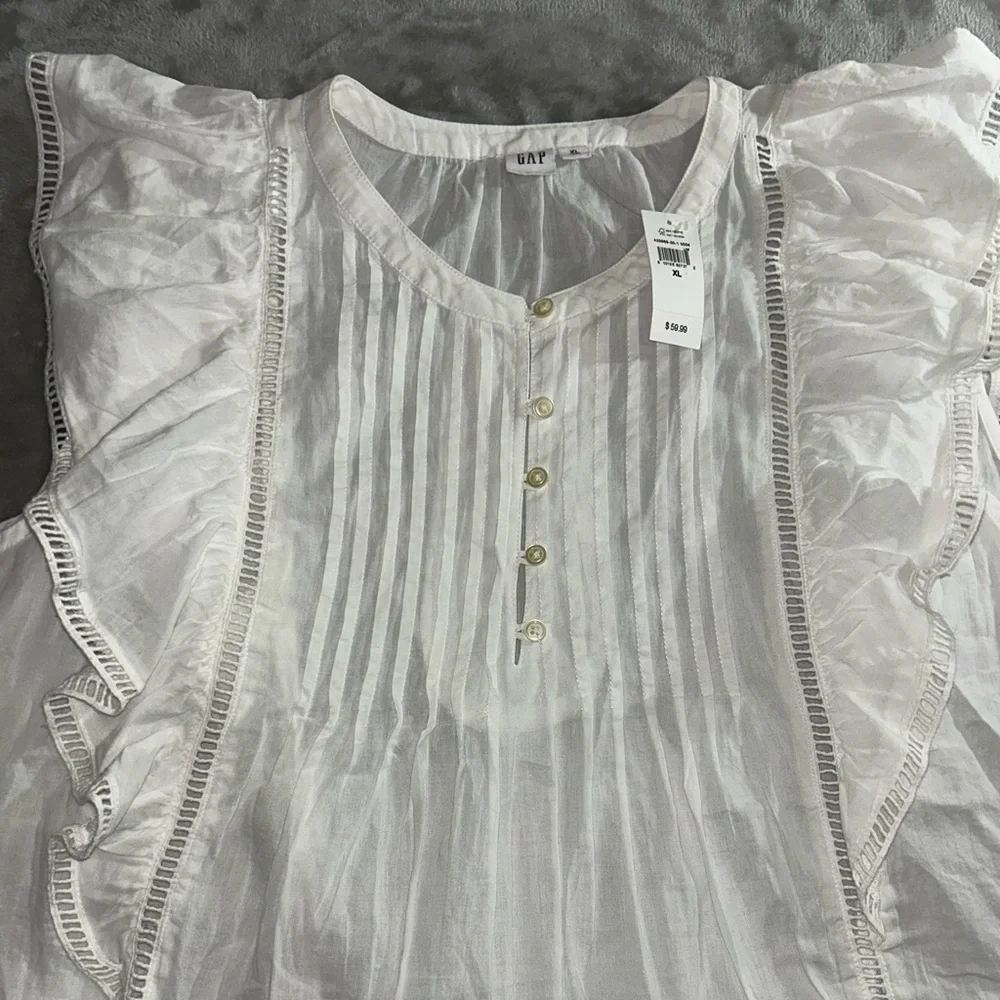 Gap Lucille off white peasant blouse - Picture 4 of 14